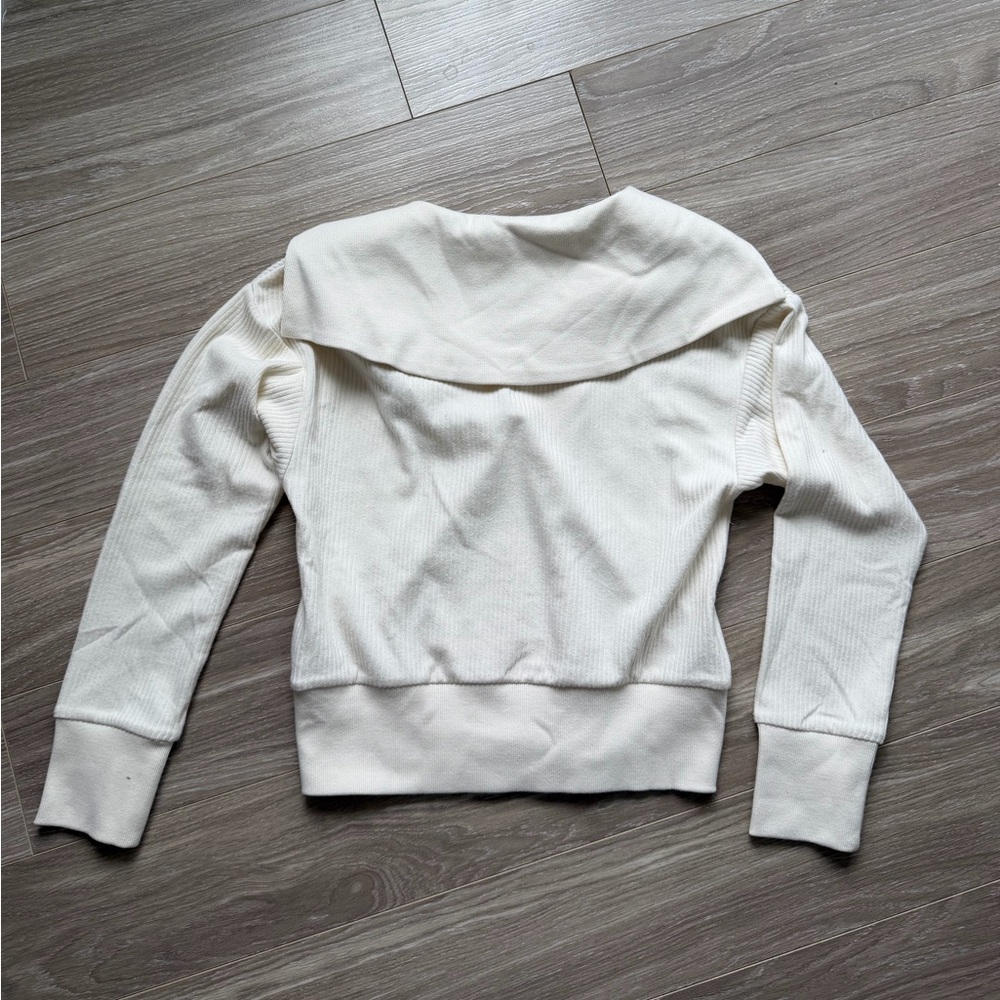 Varley NWT Women’s Maguire Half Zip Sweater Egret Cream Sz XS - Picture 11 of 13